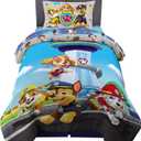 Franco Kids Bedding Super Soft Comforter and Sheet Set, 4 Piece Twin Size, Paw Patrol