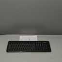 Amazon Basics 2.4GHz Wireless Keyboard and Mouse Combo, Quiet and Compact US Layout, Unifying USB Receiver, Black