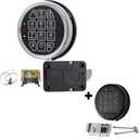 Gun Safe Replacement Lock(Swing Bolt and Solenoid Lock with 2 Override Keys)