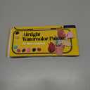 Transon Watercolor Palette Folding with Lid 18wells 2 Mixing Areas and 1 Large Mixing Tray Also for Gouache Acrylic Paint Palette Yellow Color