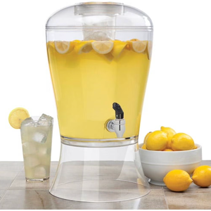 Creatively Designed Proucts 3 Gallon Clear Acrylic Beverage Dispenser with Ice Core