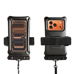 PSHYX Floating Waterproof Phone Pouch,Dry Bag for Phone,Universal Waterproof Phone Case for iPhone 17 16 15 14 13 12 11 Pro Max, Essentials for Beach, Diving, Water-Sports -2packs (Black)