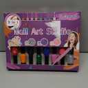 Tudaymol Nail Art Studio for Girls - Nail Polish Kit for Kids Ages 6-12 Years Old,Non-Toxic Peel-Off Safe Quick Dry Nail Polish Gift Kit Set,Cool Girls Toys Stuff - Polish, Pens, Glitter, Stickers