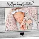 Godfathers 4x6 Picture Frame, Godfathers Proposal Gift Announcement Photo Frame, Gifts for Godfathers from Godchildren, Will You Be My Godfather Picture Photo Frames for Desk Shelf Decor (color-2)