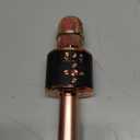 BONAOK Karaoke Microphone for Kids & Adults - Bluetooth Microphones Singing Mic with Disco Lights, Echo Effect, Built-in Speaker Portable Karaoke Player for Party Travel Gifts Q78(Rose Gold)