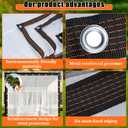 ZYP 6x8 FT Heavy Duty Clear Waterproof Tarps Outdoor Garden Rainproof Covering,Clear Vinyl Tarp with Grommets,Transparent Waterproof Tarpaulin for Covering Henhouse Porch Canopy Plant Camping