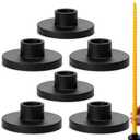 Black Iron Mini Taper Candle Holders for 1/2 Inch Candles Small, Skinny, Thin Tapered Candle Holders for Chime, Spell, Church Candles,  Set of 6