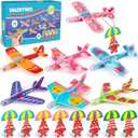 28 Pack Valentines Day Gifts for Kids, Foam Airplanes Party Favor Set with Valentines Greeting Cards for Kids, Valentine's Day School Prize Party Favor, Classroom Exchange Gift Set