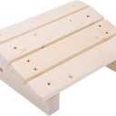 Wooden Foot Stool Under Desk Footrest - Slanted Office Foot Rest for Home and Work, Ergonomic Design to Relieve Tendon Pain, Portable and Compact Size for Travel and Daily Use