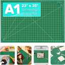 Large Self Healing Cutting Mat 23" x 35", Double-Sided, A1, Green