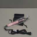 Farery Mini Thermal Brush 3 Temperature Adjustable, 3/4 Inch Travel Curling Iron for Short Hair, Heated Round Brush for Touch ups and Small Curls, Travel Size Curling Wand, Dual Voltage, Pink