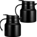 Sibba 1 Pcs Thermal Coffee Carafe, 27 OZ Insulated Coffee Carafe Thermal Stainless Steel Carafes for Keeping Hot and Cold, Double Wall Vacuum Insulated Tea Pot for Tea, Water, Milk, Beverage Dispenser