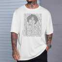 Benson First Name T With Glasses Personalized Vintage Tee T-Shirt, White, Large 