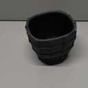 6" Black Ceramic Plant Pots with Drainage Hole, Rustic Flower Pots for Indoor Plants, Outdoor Decorative Ceramic Planters Small Plant Pot for Succulents, Cactus, Herbs, Orchids, Snake Plant Pot