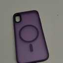 MOCCA Strong Magnetic for iPhone XR Phone Case, [Compatible with Magsafe][Mil-Grade Drop Protection] Slim Thin Translucent Matte Protective Cover Case for iPhone XR Case 6.1'', Deep Purple