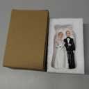 4.5 Inch Romantic Wedding Party Cake Topper Ornament Bride and Groom Figurine