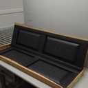 Builders Edge 14.75 in. W x 51 in. H Builders Edge, Standard Two Equal Panels, Raised Panel Shutters, Includes Matching Installation Spikes (Per Pair), 002 - Black