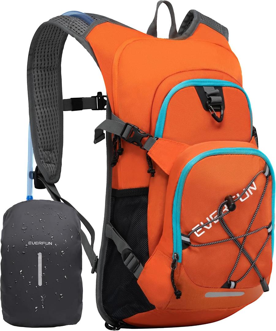 Everfun Hydration Backpack 18L with Water Bladder 2L/3L Hiking Water Backpack Women Men Hydration Pack Insulated Lightweight Day Hydropack with Storage for Hiking, Biking, Running, Festival