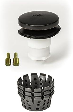 Universal Toe Touch (Tip Toe, Foot Actuated) Bath Tub/Bathtub Drain Stopper includes 3/8" and 5/16" Fittings