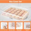 Deviled Egg Containers with Lid, (Set of 2), Stackable Deviled Egg Carrier for 48 Eggs, Clear Egg Holder for Fridge with Lid, Portable Plastic Deviled Egg Tray for Party, Easter Eggs Tray