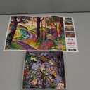 RoseArt - Stained Glass - The Long and Winding Road - 300 Adult Piece Jigsaw Puzzle for Adults