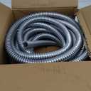 50 ft 3/4 Inch Reduced Wall Flexible Metal Conduit, Galvanized Steel Outdoor Electrical Conduit for Greenfield Wiring, Cable Management