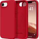 Magnetic for iPhone 17e/iPhone 16e Case, Compatible with MagSafe, [Soft Anti-Scratch Microfiber Lining] Slim Silicone Shockproof Protective Phone Case for iPhone 17e/16e 6.1", Deep Red