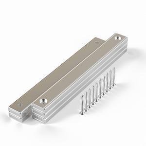 Neodymium Rectangular Pot Magnets 88 lbs Pulling Force 120x13.5x5mm Pack of 5 with Countersunk Hole,Mounting Screws,Strong,Industrial Strength Rare Earth Magnets for Home, Workplace