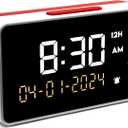 Talking Clock - Extra Loud Time and Date - for Elderly, Dementia, Hearing or Visually Impaired Seniors - Easy to Use Speaking Help - Clear Neutral Male Voice