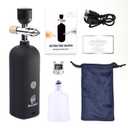 Portable Electric Beard Oil Spray Machine, Cordless Atomizer Sprayer Airbrush Gun for Beard Wash and Conditioner, Nano Mist Sprayer Air Brush Kit for Men's Beard and Mustache (Black, Bare Tool)