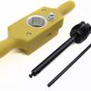 Taytools Wood Tap and Die for Male/Female ID/OD Threads Polypropylene Threadbox Hardened (1-1/2 Inch x 6 TPI)