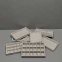 Elsjoy Set of 8 Velvet Jewelry Tray, Drawer Insert Divided Storage Holder Stackable Jewelry Organizer, Necklace Bracelet Display Tray for Christmas