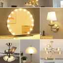 G16.5 Led Bulb 6W Soft White 3000k E12 Led Candelabra Bulb 60 Watt for Chandeliers,Ceiling Fan,Vanity Globe Light Bulb,AC120V,Clear Glass,6Pack