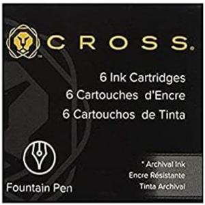 Cross Fountain Pen Ink Cartridge - Blue (six per card)