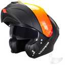 VCOROS Flip Up Modular Motorcycle Helmet VS208 DOT Approved Dual Visor, XL