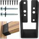 12 PCS Concealed Joist Hanger,2" x 4"Outdoor Concealed-Flange Hanger, Concealed Face Mount Joist Bracket for 2"x4" Beam ,Swing, Fence