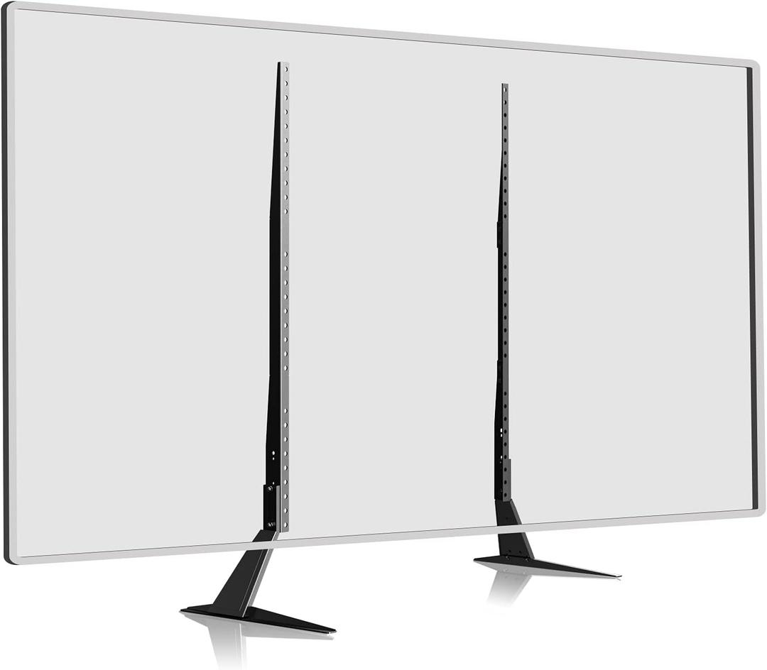Universal TV Stand Table Top for 27 to 85 Inch LED LCD Flat Screen TV, Height Adjustable Leg Stand Holds up to 110lbs, VESA up to 1000x800mm (ML2785)