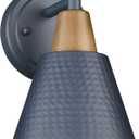 FEMILA 1-Light Wall Sconces, Modern Sconces Wall Lighting with Hammered Metal Shade, Bathroom Vanity Light Fixtures Wall Lamp for Mirror Bedroom, Dark Blue,4FG59B Blue (6")