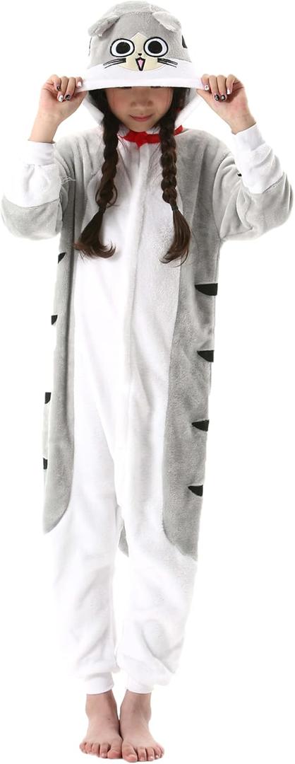 ATOZ Onesie for Kids, Animal Pajamas Halloween Cosplay Costume for Girls Boys, Size: 8-9 Years