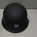 Half Helmet German Style Dot Approved Motorcycle Helmet Black for Men with Quick Release Chin Strap Buckle Retro Vintage Motorcycle Half (XL, Matte Black)