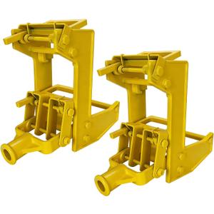 2 PCs Portable Wall Jack for Framing, Use with 1-1/2 X 3-1/2 In Fir Poles Or 1 In OD Steel Pipe, Malleable Casting Iron Wall Jack for Lifting Wall Beams, Capacity of Lifting 1,000 lbs, 2 Pack