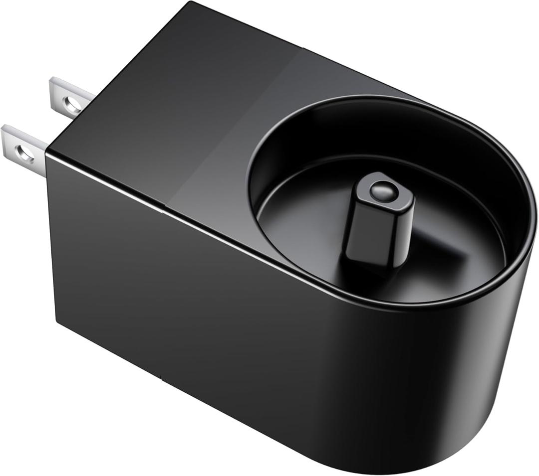 2 in 1 Wall Charger for Oral-B Electric Toothbrush, Electric Toothbrush Wall Charger for Oral-B and Braun Most Models (Excluding IO 7/8/9/10 and Pulsonic Series) (Black)