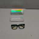 VISOONE Rectangle TR90 Blue Light Blocking Glasses Computer Eyewear with Preppy Look for Women and Men Cougar (Basil Green)