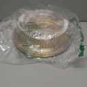 Tessco 6 Pack Plastic Serving Platters with Lid and Sporks, Disposable Heavy Duty Party Tray Round Catering Tray Containers for Food Salad Sandwich Takeout Picnic Supplies(12 Inch,Gold, Yellow)