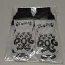 Anti Slip Dog Socks to Prevent Licking Paws - Double Side Dogs Paw Grip Sock for Hardwood Floors, No Twist Dog Booties Grippy Socks for Small Medium Large Senior Dogs, Light Grey and Black, XL (XL(Pack of 4))