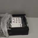 URPOWER 2-in-1 Elevated Slow Feeder Dog Bowls with No-Spill Water Bowl, 4 Height-Adjustable Raised Dog Bowls, Non-Slip Food and Water Bowls with Stand for Small, Medium, Large Dogs, Cats and Pets (Black)