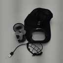 Mens Baseball Cap with Solar Fan, Summer UV Protection Wide Brim Sun Hat Mesh Beach Hats, Solar Powered/USB Charging (One Size, Black)