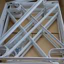 HOME MASTER HARDWARE Heavy Duty Closet Shelf Rod Brackets Supports 250lbs, Wall Mounted Closet Shelves Bracket with Rod Shelving Support, White with Screws 10-Pack