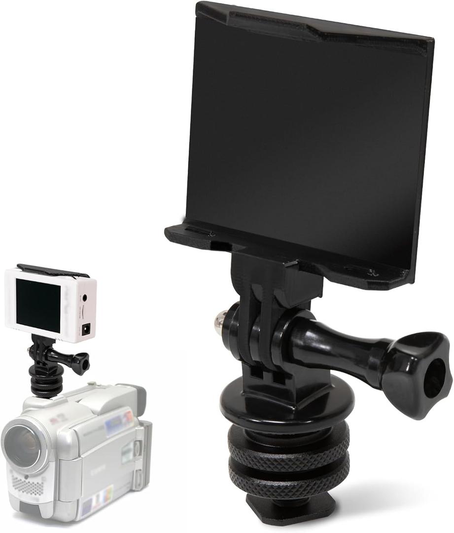 for ImmersionRC Powerplay Camera Hot Shoe Bracket, 360 Adjustable Angle, Compatible with GoPro/Any Hot Shoe Camera, Upgrade Box Camera Free Transcription HD Digital Direct Recording