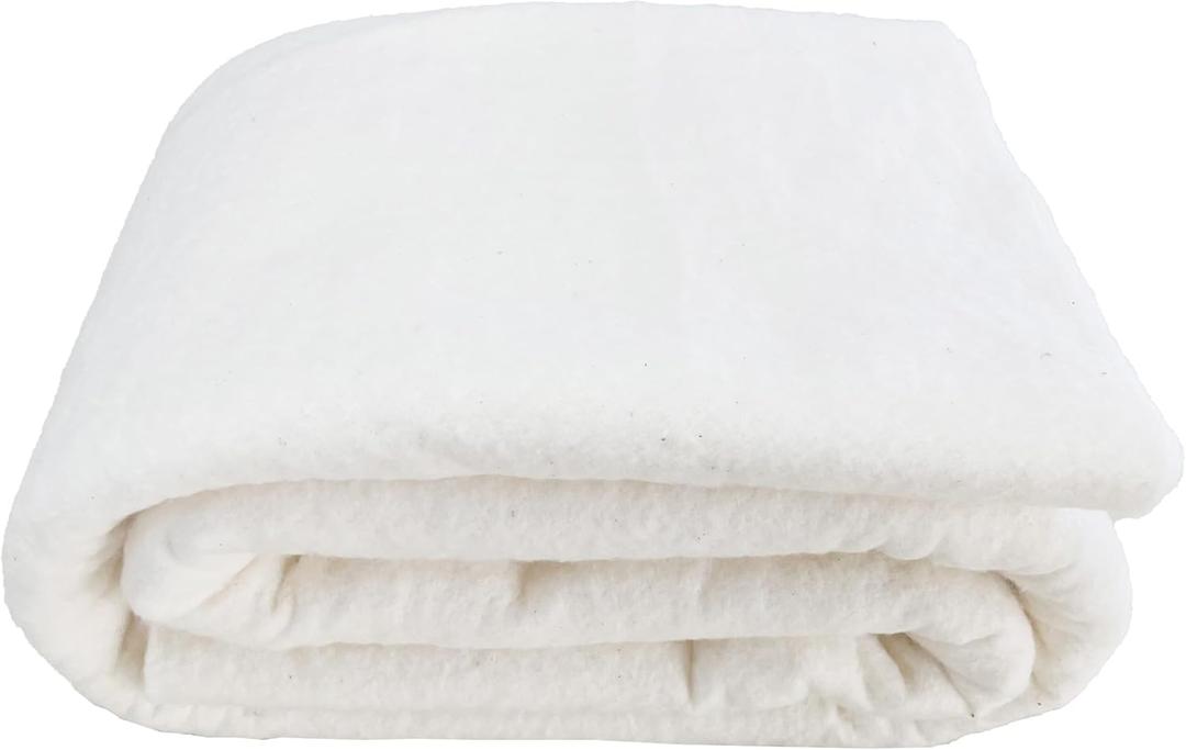 Vuwuma 45" x 60" Natural Cotton Quilt Batting for Quilting Fabric Sewing Crib Size